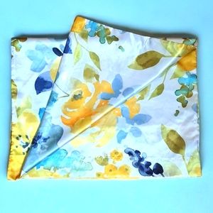 EXQ Home Satin Pillowcase Sham Single Yellow Blue 30.25x20" Luxury Bedding Sleep